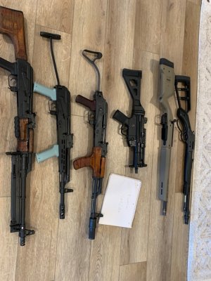 AMD65, RPK, PM90, AP5-P, Ruger, Henry.