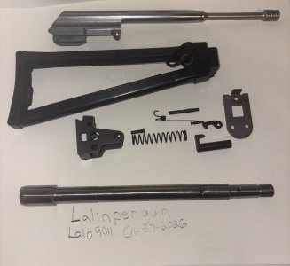 4.5 Folder and trunnion, bolt carrier and 7.62 barrel