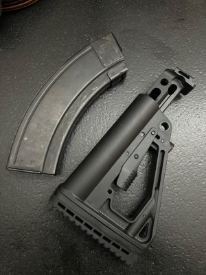 Russian slab side, Sureshot stock