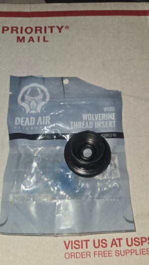 Wilverine thread insert. J-Mac X37 alpha mount