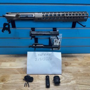 Colt C BCG, Aero M4E1 Enhanced Upper & Rail Set, M&P 2.0 Optic Ready Slide, AR-15 ATC Gold Competition Trigger, Surefire Muzzle Brake, YHM Phantom QD