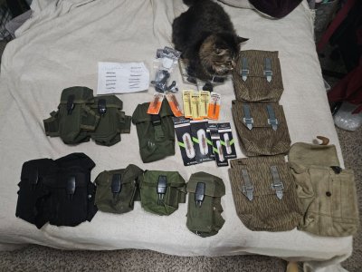 [WTS] Closet Cleanout Sale! AR Mag pouches, AK surplus pouches, Pearce Grip extensions, Misc. Cleaning supplies, etc