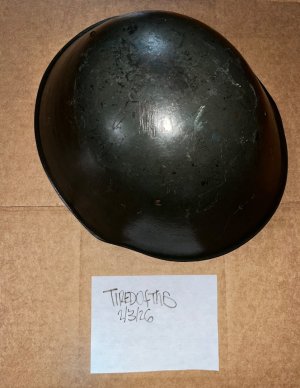 Early Type East German Army M56 Steel Helmet