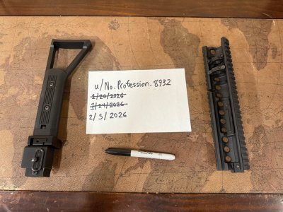 [Price Drop] Ultimak Handguard and Manticore Arms Folding Stock