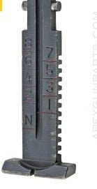 East German 800m rear sight leaf