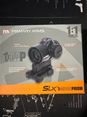 Primary Arms SLx 1X MicroPrism™ Scope - Red Illuminated ACSS Cyclops Reticle - Gen II