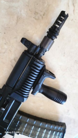 Lantac on 24mm adapter for AK74/SLR107