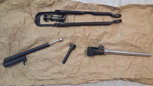 AKMSU parts, Russian FSB & half tick sight leaf, Circle 10 7.62 and 5.45 mags, etc. partsadded7march