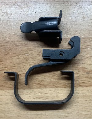 Chinese Hunter Parts, Romanian Gas Tube, Chinese RPK Muzzle Brake, Romy PM90 Bake Grip, East German Makarov Holster, Romy AK Stock