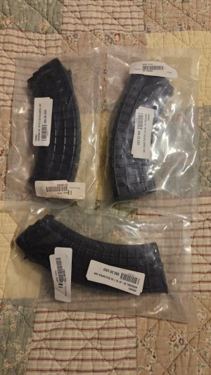 Virgin Trunnions, Russian FSB, half tick sight leaf, Barrel, & Circle 10 7.62 mags