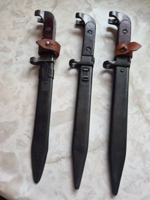 Milled/stamped bayonets/Romanian furniture sets