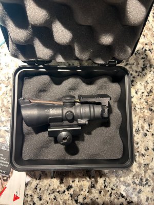 Trijicon TA-50 ACOG (7.62x39 red horseshoe reticle), RS Regulate side rail