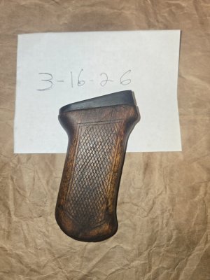 Rare early Type 2 AK47 checkered grip