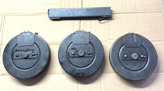 Suomi Drums and Magazine Lot