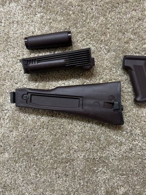Kvar plum 4.5 folding stock set