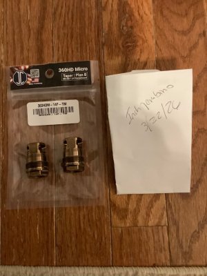 (2) 14x1 LH Face Mount 360HD Taper Plan B