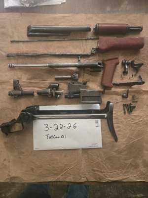 Bulgarian AK 47 milled underfolder Balkan War parts kit