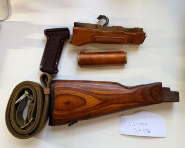 Russian akm stock set with bakelite grip and sling
