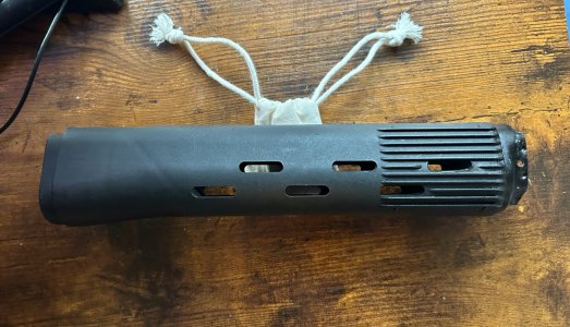 Surplus SVD handguards with silver triangle inspection stamps