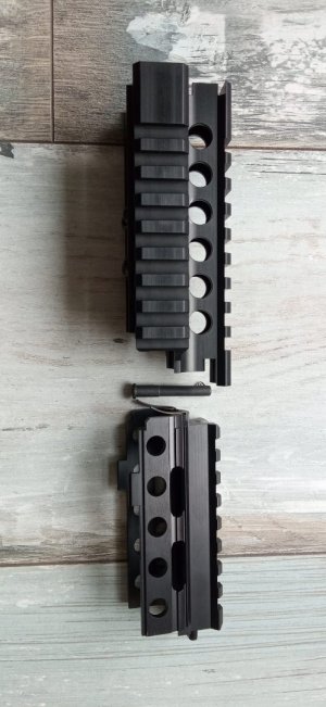 NOS Mini Beryl Quadrail SET (upper lwr hgs, mounting pin) Fabryka Broni Radom circle 11