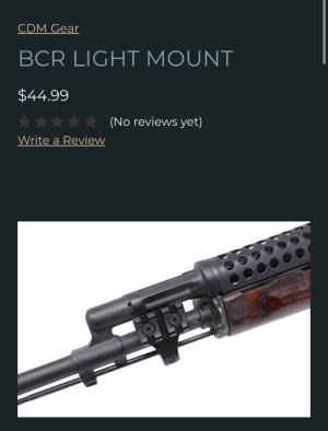 BCR light mount