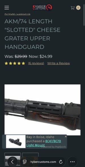 Want to buy a slotted grater for upper handguard