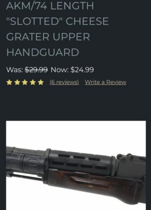 Want to buy a slotted grater for upper handguard