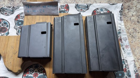 Armalite .308 Steel magazines.