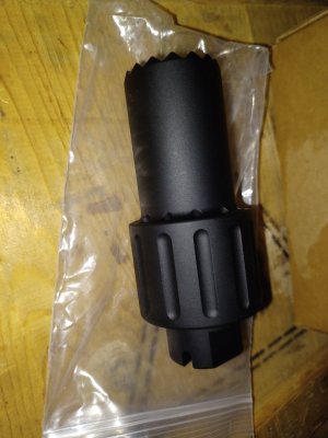 Mi alpha blaster blast diverter for 9mm ak w 1/2×28  9mm ((dt clone))