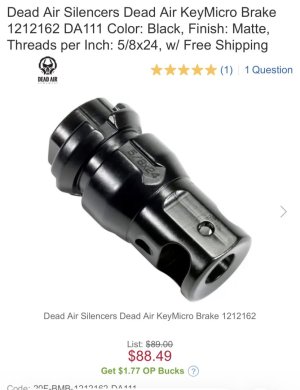 5/8x24 Keymo Micro Brake