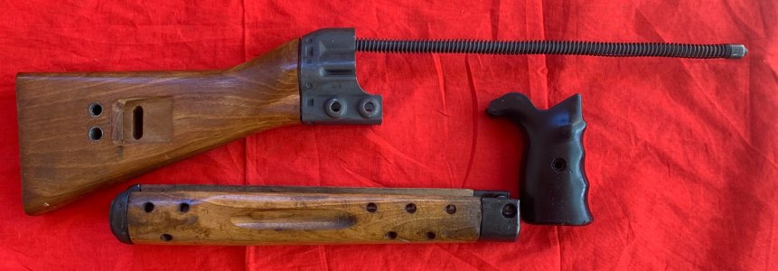 CETME C WOOD STOCK SET, Russian: RPK Wood Grip, HG’s, Russian Trunnion, Chinese: Gas Block, Front Sight Base, Russian VEPR AK Stock
