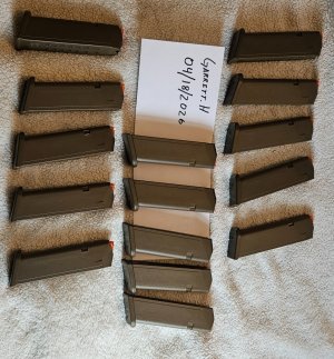 Lot of Glock .9mm coyote/F.D.E. 5th gen 17 round magazines
