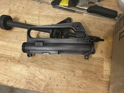 66-69 Colt A1 Upper Receiver + accesories, Brownells XM177 Barrel assembly w/ faux moderator