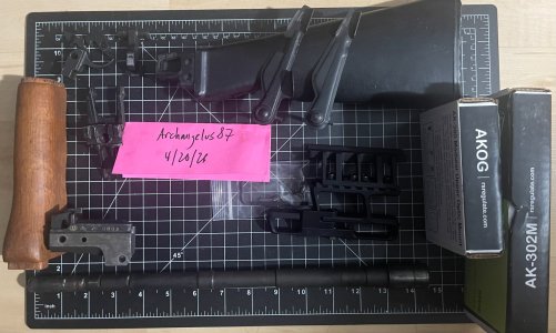 Ak47/Ak74/5.45 parts/furniture + RS Regulate 302M/AKOG Combo