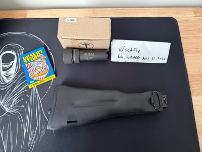 AK100 Black Poly Folding Stock 5.5 and Strela Gen 2 762 M24x1 Muzzle Device