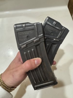 Law enforcement marked German hk 93/33 magazines