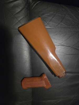 WTB phenolic resin/bakelite milled handguards Orange