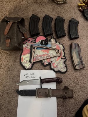 Tanker mags, JMAC Tan 8in Triangle, bayo, Duramag, AKML