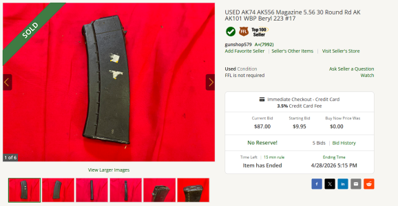 Polish 5.56 Black Mag Value?