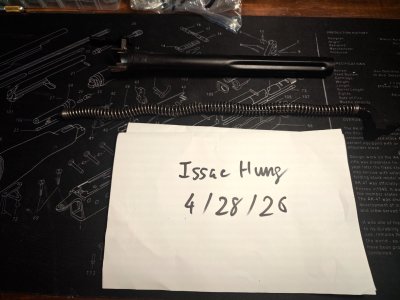 Ak12 gas tube & recoil spring assembly