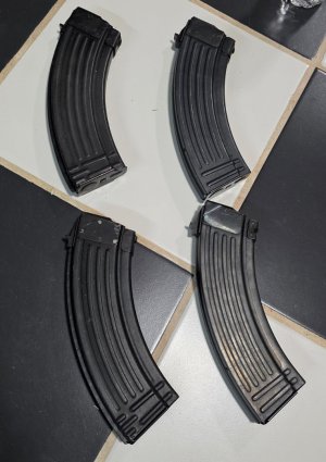 Magazines: Circle 10 in 7.62 & 5.45, Bulgarian, Hungarian, Romanian, Egyptian