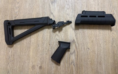 Magpul Stock set w/ enhanced selector lever, Arsenal 24mm Muzzle Break