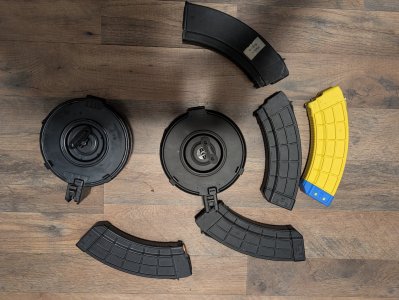 Ak drums and 30rd mags