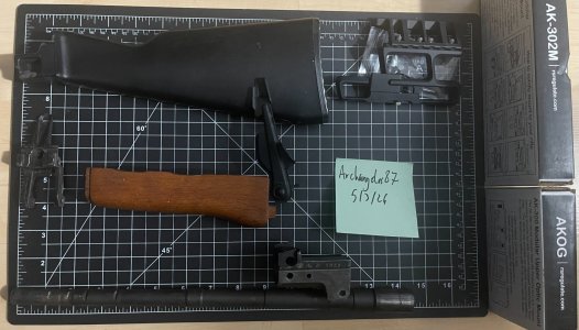 Ak47/Ak74/5.45 parts/furniture + RS Regulate 302M/AKOG Combo