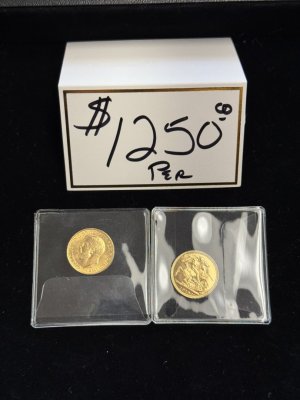 1918 & 1915 British Gold Sovereign Coin