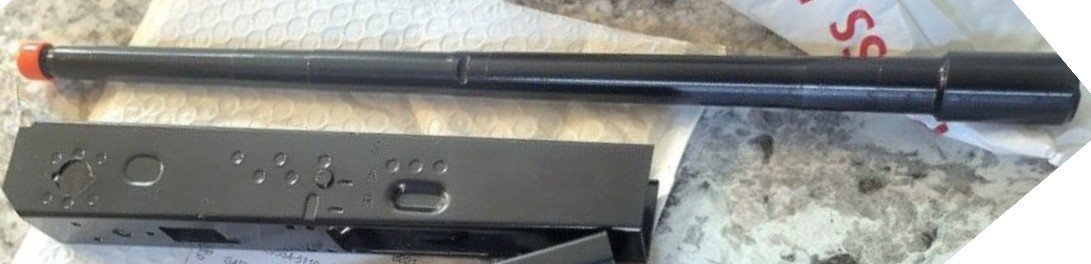 Recreator Type 68 80% Receiver (OG weldment installed and hot blued) , AK builder Nork Barrel (hot blued)