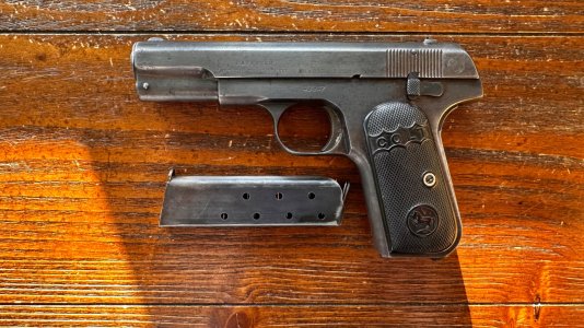 1906 Colt 1903 Pocket Hammerless Type 1 & Beretta 84BB w/ Threaded Barrel