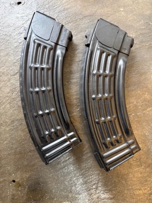 Pair of Russian izhmash aluminum waffle mags